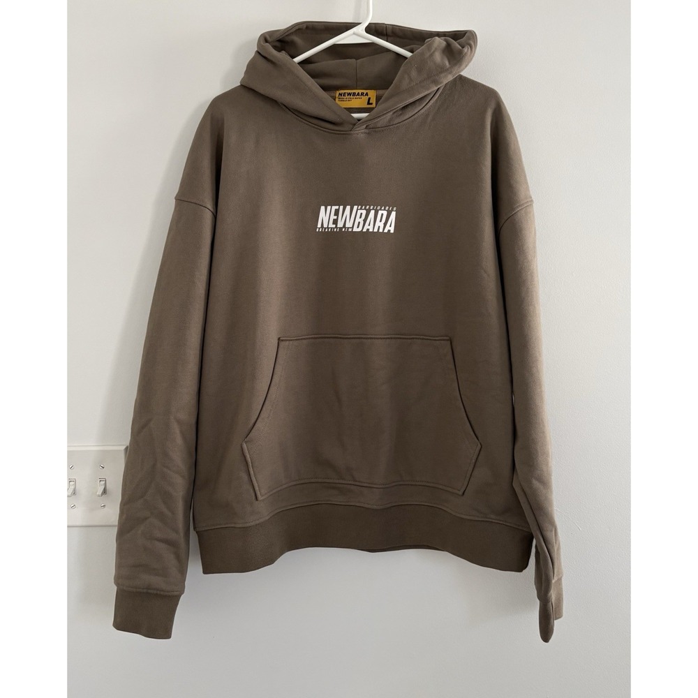 NewBara Men's "Stand On Business" Hoodie Cafe Brown StreetStyleStatement SzL New